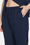 Zivame Cotton Tencel Pyjama Set - Medieval Blue — thumbnail 6